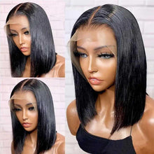 Load image into Gallery viewer, 13x6 Remy Human Hair Straight Brazilian Bob Wig Wig Store
