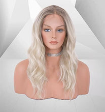 Load image into Gallery viewer, 12 inch Light Brown Loose Curly Lace Front Wig with Middle Part
