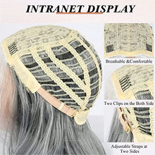 Load image into Gallery viewer, Layered Synthetic Wig with Curtain Bangs