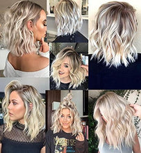 Load image into Gallery viewer, 12 inch Light Brown Loose Curly Lace Front Wig with Middle Part Wig Store