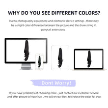 Load image into Gallery viewer, Straight Natural Looking ponytail extension, claw clip
