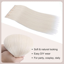 Load image into Gallery viewer, Synthetic One Piece 24" 3/4 Full Head Curly Wave Clip in Hair Extensions