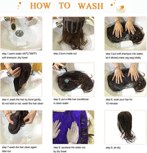 Load image into Gallery viewer, OUFEI Ombre Dark Blonde Curly Heat‑Resistant Synthetic Wig