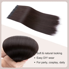 Load image into Gallery viewer, Synthetic One Piece 24" 3/4 Full Head Curly Wave Clip in Hair Extensions