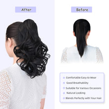 Load image into Gallery viewer, Straight Natural Looking ponytail extension, claw clip