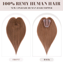 Load image into Gallery viewer, Human Hair Womens Topper for Thinning Hair Loss 8 x 10 cm