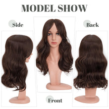 Load image into Gallery viewer, Synthetic Hair Topper 18 Inch with Bangs