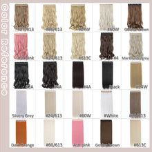 Load image into Gallery viewer, Synthetic One Piece 24" 3/4 Full Head Curly Wave Clip in Hair Extensions