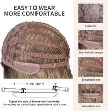 Load image into Gallery viewer, OUFEI Ombre Dark Blonde Curly Heat‑Resistant Synthetic Wig