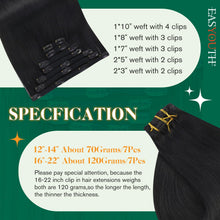 Load image into Gallery viewer, Remy Clip-in Human Hair Extensions