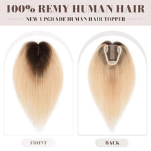 Load image into Gallery viewer, Human Hair Womens Topper for Thinning Hair Loss 8 x 10 cm