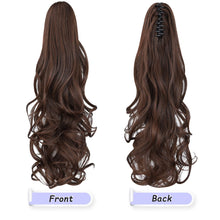 Load image into Gallery viewer, Straight Natural Looking ponytail extension, claw clip