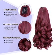 Load image into Gallery viewer, Straight Natural Looking ponytail extension, claw clip