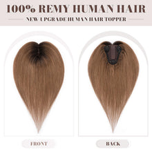 Load image into Gallery viewer, Human Hair Womens Topper for Thinning Hair Loss 8 x 10 cm