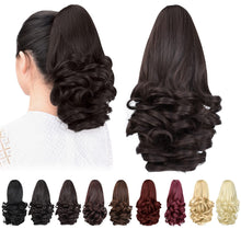 Load image into Gallery viewer, Straight Natural Looking ponytail extension, claw clip