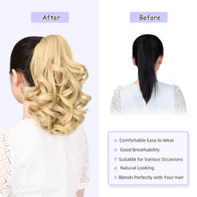 Load image into Gallery viewer, Straight Natural Looking ponytail extension, claw clip
