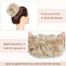 Load image into Gallery viewer, Synthetic Messy Bun Hair Piece for Women