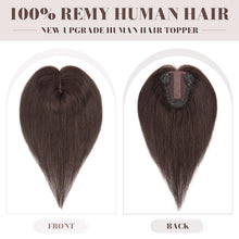 Load image into Gallery viewer, Human Hair Womens Topper for Thinning Hair Loss 8 x 10 cm