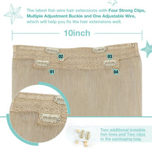 Load image into Gallery viewer, Wire Hair Extensions Human Hair