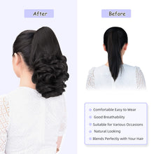 Load image into Gallery viewer, Straight Natural Looking ponytail extension, claw clip