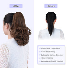 Load image into Gallery viewer, Straight Natural Looking ponytail extension, claw clip