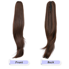 Load image into Gallery viewer, Straight Natural Looking ponytail extension, claw clip