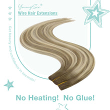 Load image into Gallery viewer, Wire Hair Extensions Human Hair