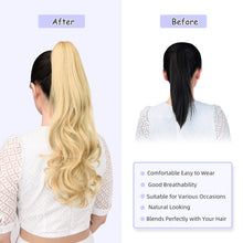 Load image into Gallery viewer, Straight Natural Looking ponytail extension, claw clip