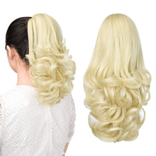 Load image into Gallery viewer, Straight Natural Looking ponytail extension, claw clip