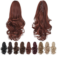 Load image into Gallery viewer, Straight Natural Looking ponytail extension, claw clip