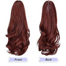 Load image into Gallery viewer, Straight Natural Looking ponytail extension, claw clip