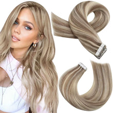 Load image into Gallery viewer, Tape in Hair Extensions 22 Inch Remy Tape in Extensions 20 Pieces 50 G Wig Store