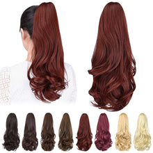 Load image into Gallery viewer, Straight Natural Looking ponytail extension, claw clip