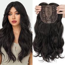 Load image into Gallery viewer, Synthetic Hair Topper 18 Inch with Bangs