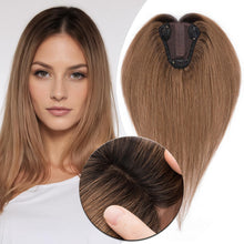 Load image into Gallery viewer, Human Hair Womens Topper for Thinning Hair Loss 8 x 10 cm