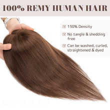 Load image into Gallery viewer, Human Hair Womens Topper for Thinning Hair Loss 8 x 10 cm