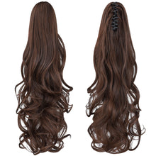 Load image into Gallery viewer, Straight Natural Looking ponytail extension, claw clip