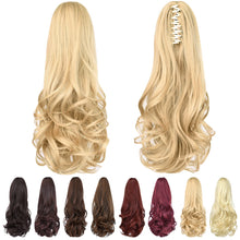 Load image into Gallery viewer, Straight Natural Looking ponytail extension, claw clip