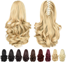 Load image into Gallery viewer, Straight Natural Looking ponytail extension, claw clip