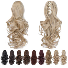 Load image into Gallery viewer, Straight Natural Looking ponytail extension, claw clip