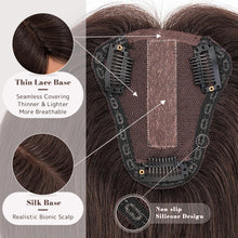 Load image into Gallery viewer, Human Hair Womens Topper for Thinning Hair Loss 8 x 10 cm