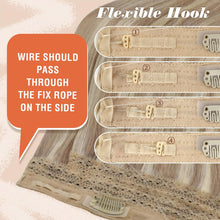 Load image into Gallery viewer, 20 Inch Straight Human Hair Wire Extensions