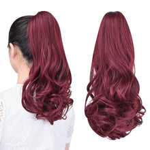 Load image into Gallery viewer, Straight Natural Looking ponytail extension, claw clip