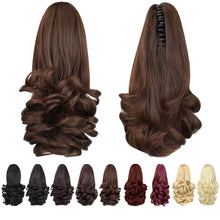 Load image into Gallery viewer, Straight Natural Looking ponytail extension, claw clip