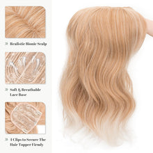 Load image into Gallery viewer, Synthetic Hair Topper 18 Inch with Bangs