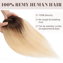 Load image into Gallery viewer, Human Hair Womens Topper for Thinning Hair Loss 8 x 10 cm