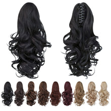 Load image into Gallery viewer, Straight Natural Looking ponytail extension, claw clip