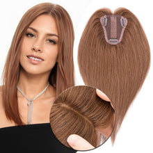 Load image into Gallery viewer, Human Hair Womens Topper for Thinning Hair Loss 8 x 10 cm