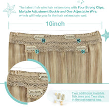 Load image into Gallery viewer, Wire Hair Extensions Human Hair