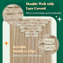 Load image into Gallery viewer, Remy Clip-in Human Hair Extensions